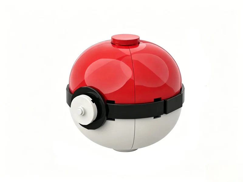 Pokéball come giocattolo da costruzione (circa 7 cm)