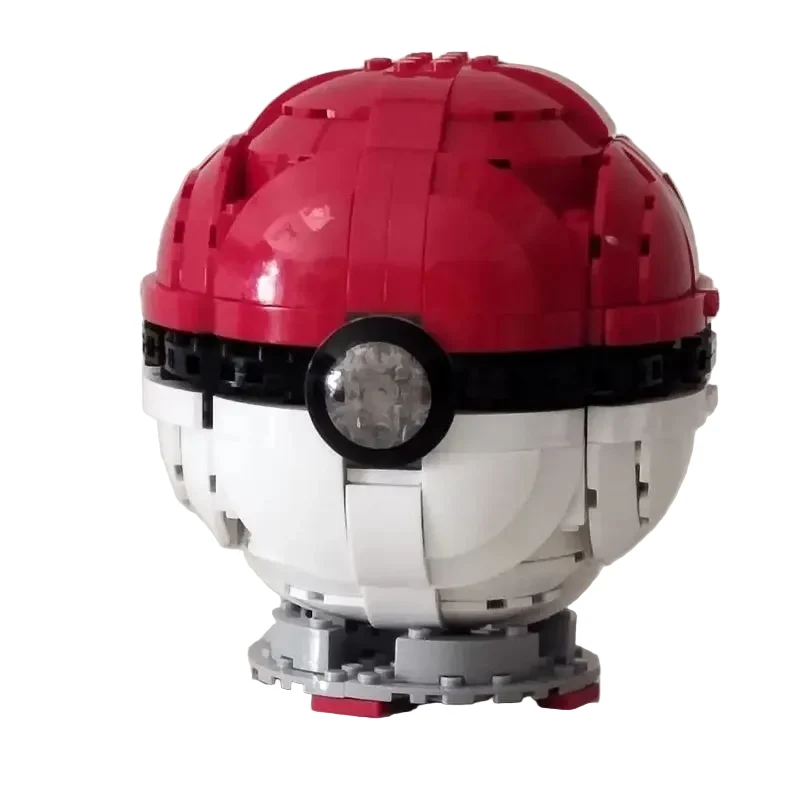 Set di blocchi da costruzione con morsetto per Pokéball, kit di costruzione giocattolo