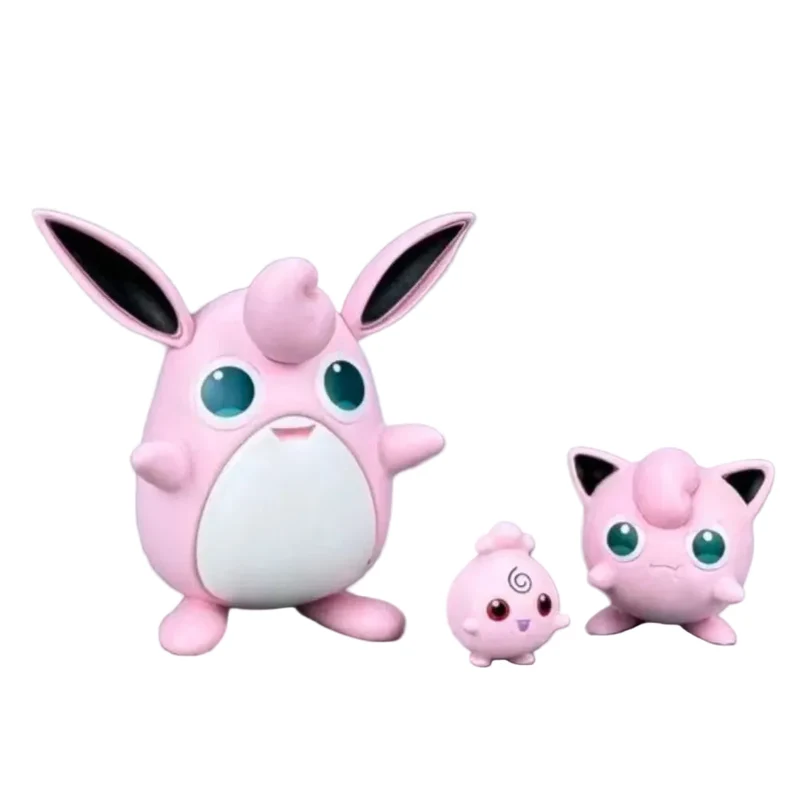 Set di personaggi evoluzioni di Jigglypuff, Fluffypuff e Wigglytuff