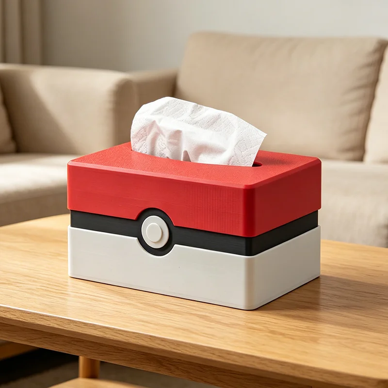 Dispenser di fazzoletti a forma di Poké Ball