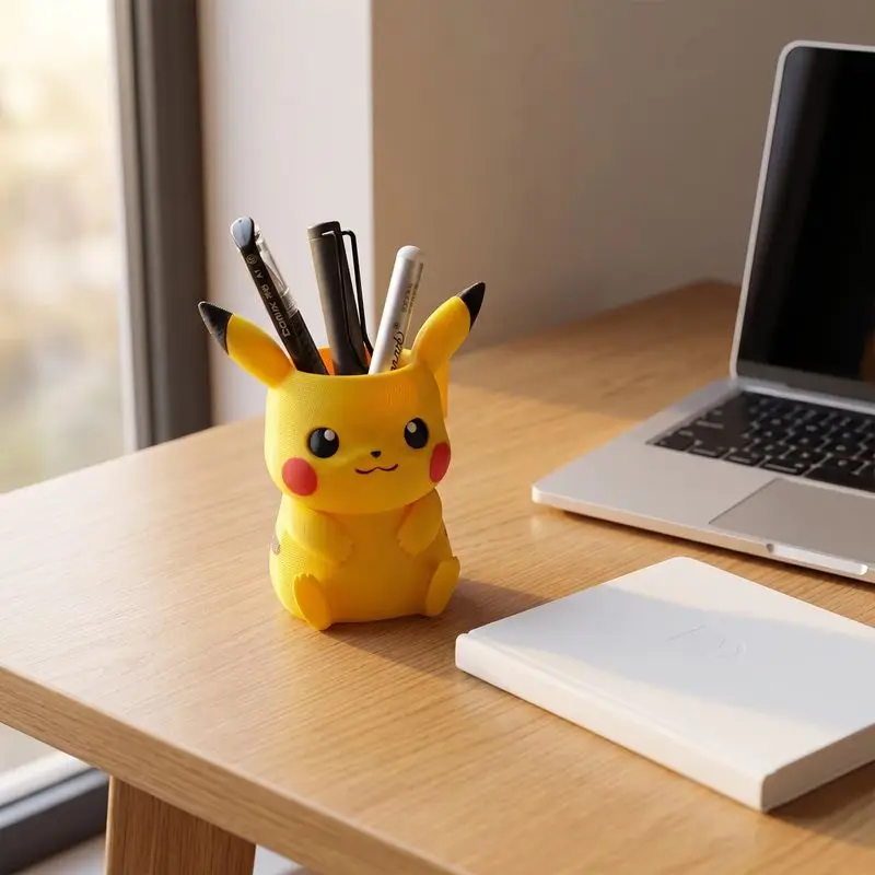 Simpatico portapenne di Pikachu per scrivania, bambini, scuola, ecc.