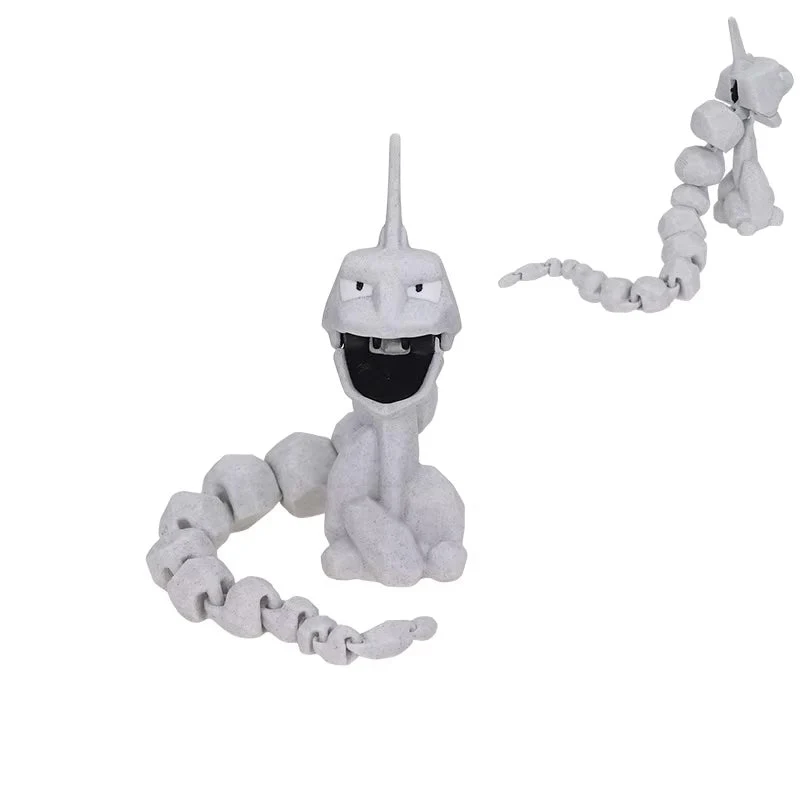 Action figure snodabile XXL di Onix, personaggio Pokémon (circa 35 cm)