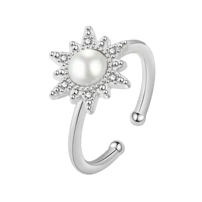 Bague d'anxiété Étoile Tournante