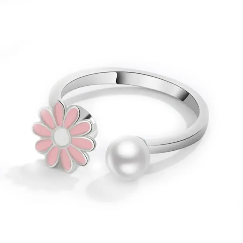 Bague d'anxiété Marguerite Rose