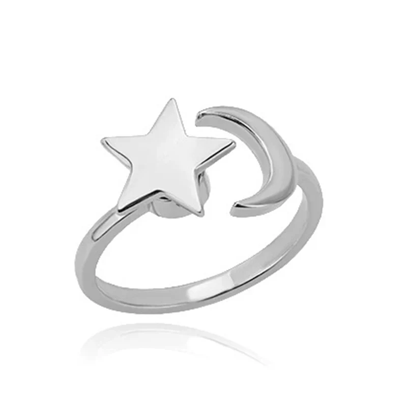 Bague d'anxiété Lune Étoile
