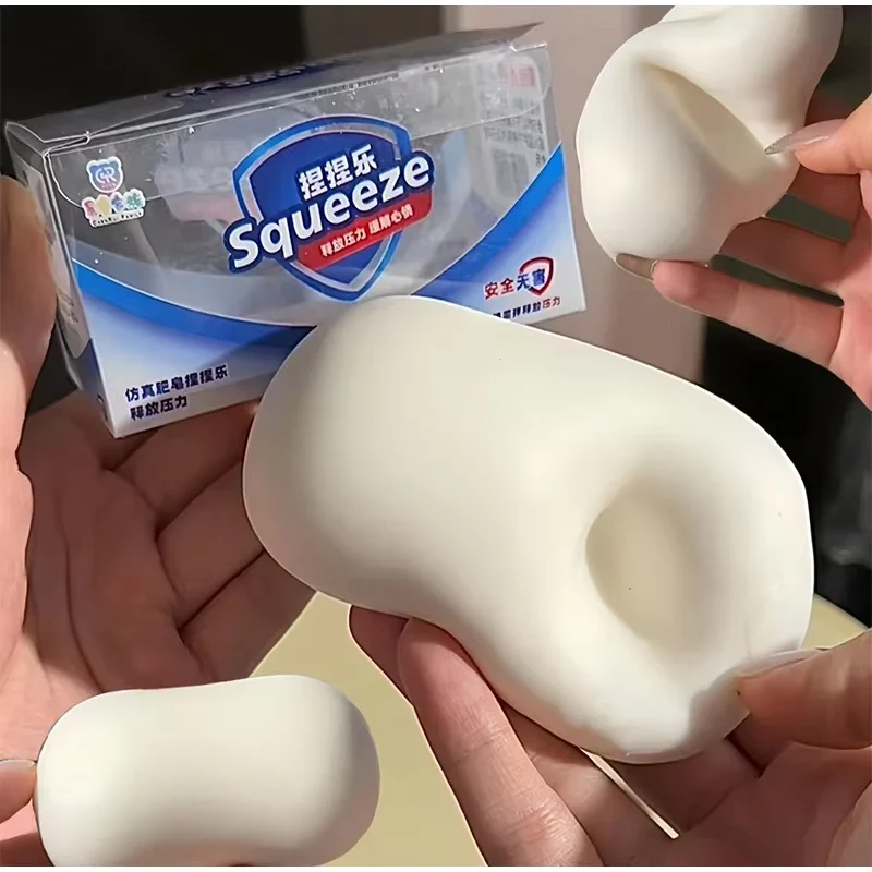 Crunchy Soap Squishy — Textured Squeeze Stress Ball