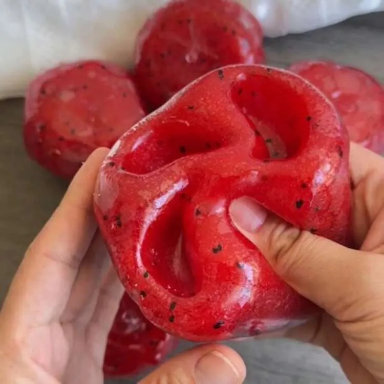 Watermelon & Kiwi Slushy Squishy — Fruit Squeeze Toy