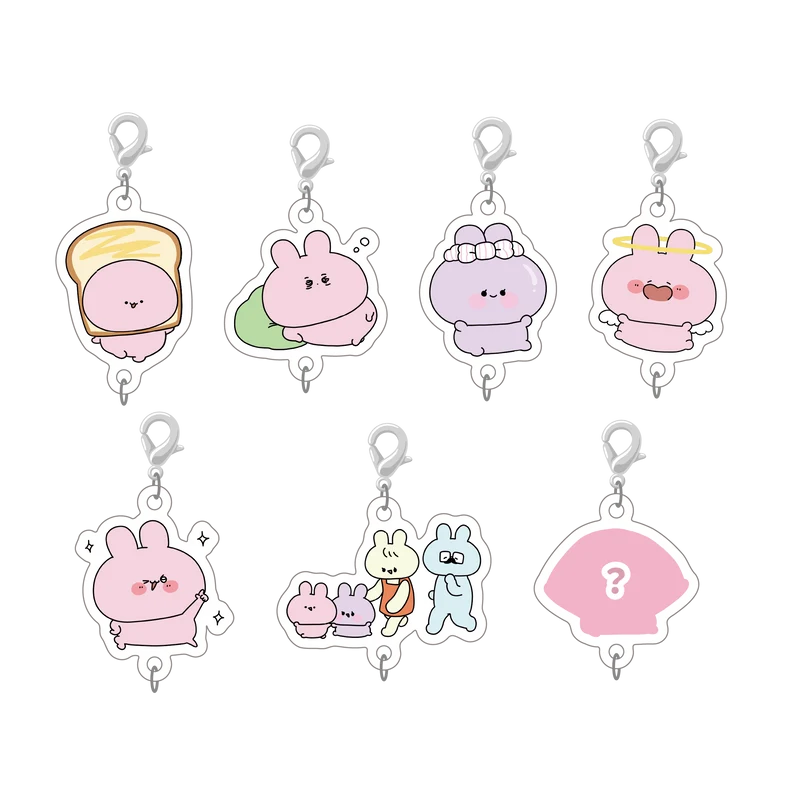 【あさみみちゃん】シークレットあり♪つながるランダムミニアクリルチャームコンプリートセット（全7種）【10月下旬発送】