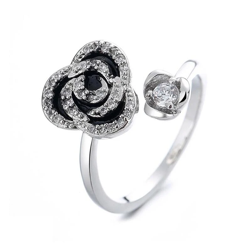Bague d'anxiété Rose noire