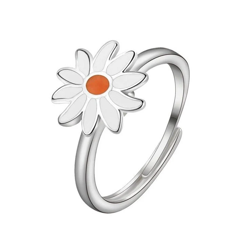 Bague d'anxiété Forme de fleur