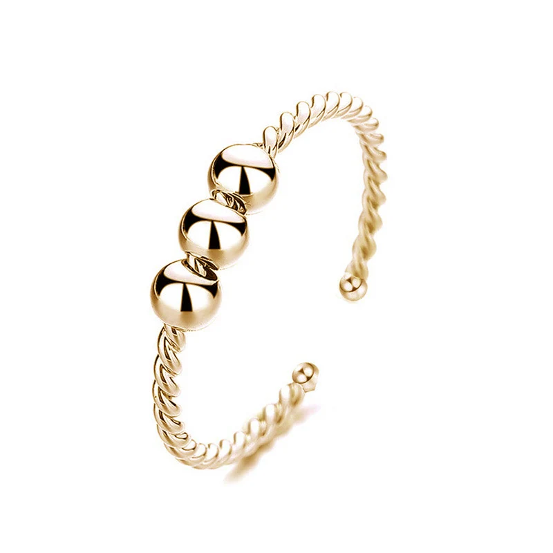 Bague d'anxiété Bille tournante