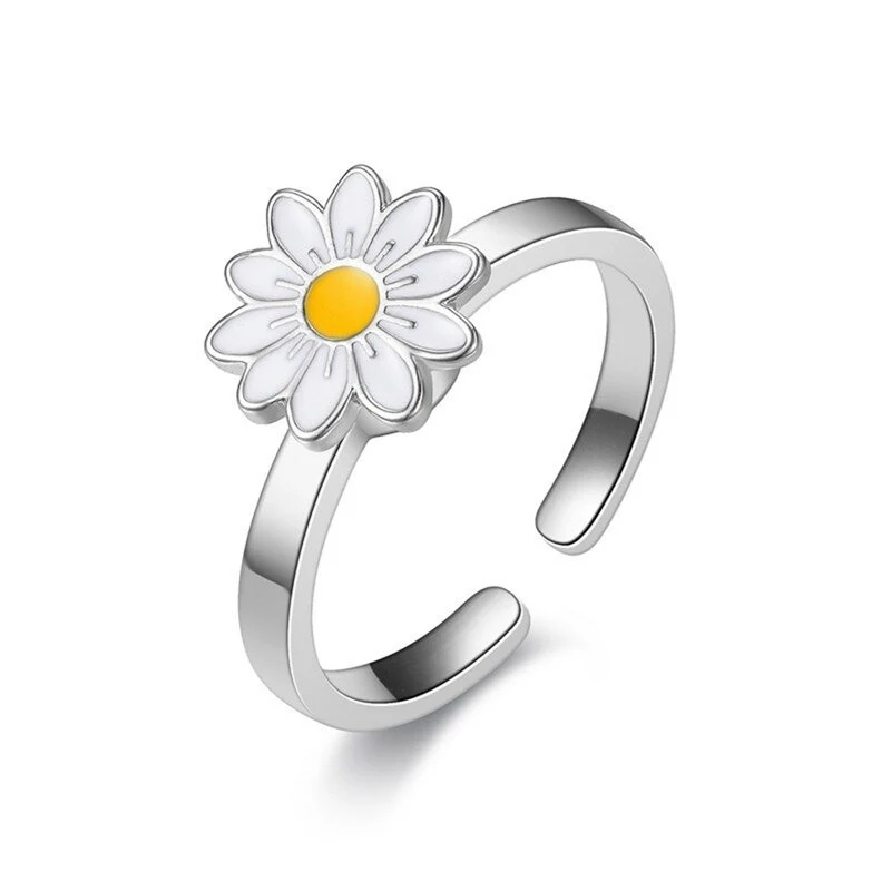 Bague d'anxiété Fleur marguerite
