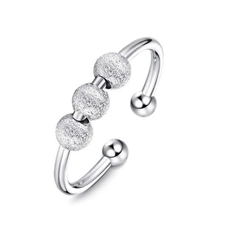 Bague d'anxiété Bille tournante