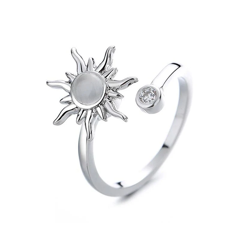 Bague d'anxiété Soleil lune