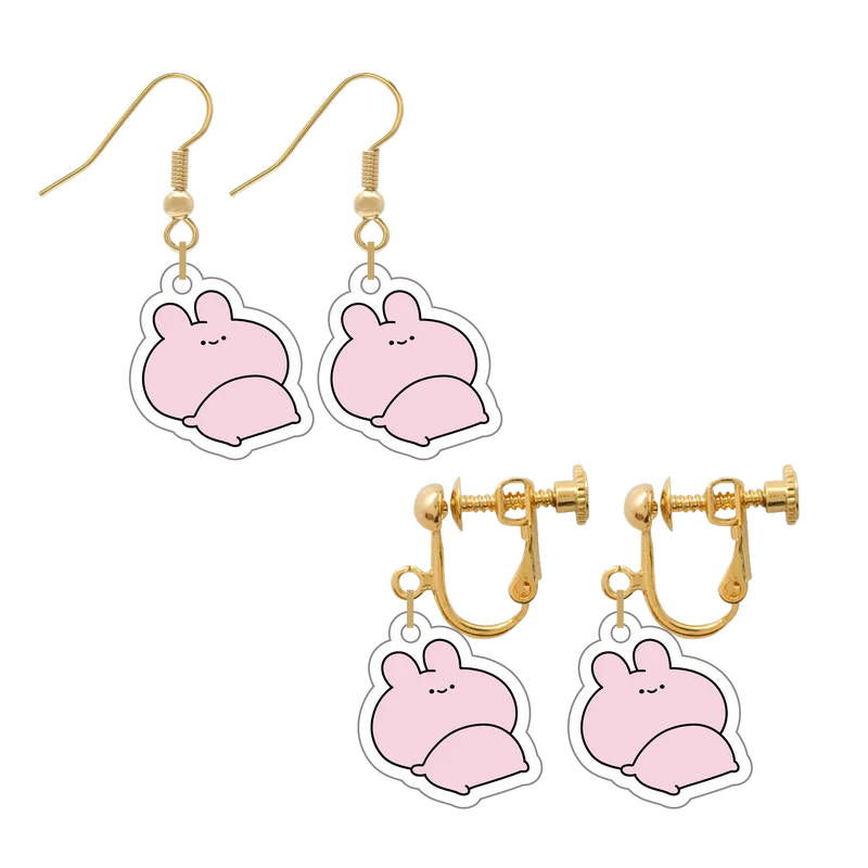 【あさみみちゃん】アクリルピアス・イヤリング【9月下旬発送】