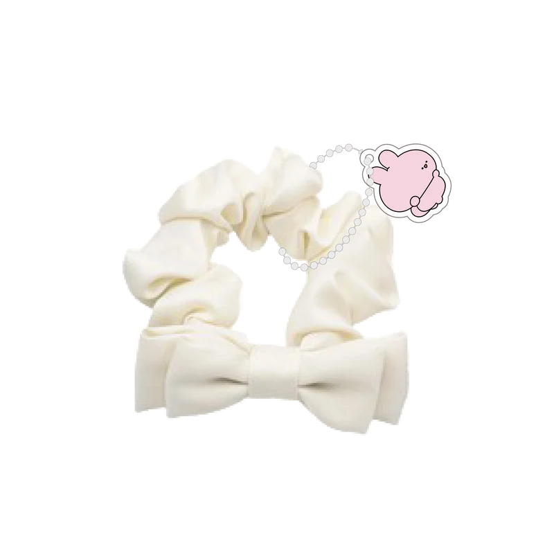 【あさみみちゃん】数量限定❣️アクリルチャーム付きリボンシュシュ【9月下旬発送】