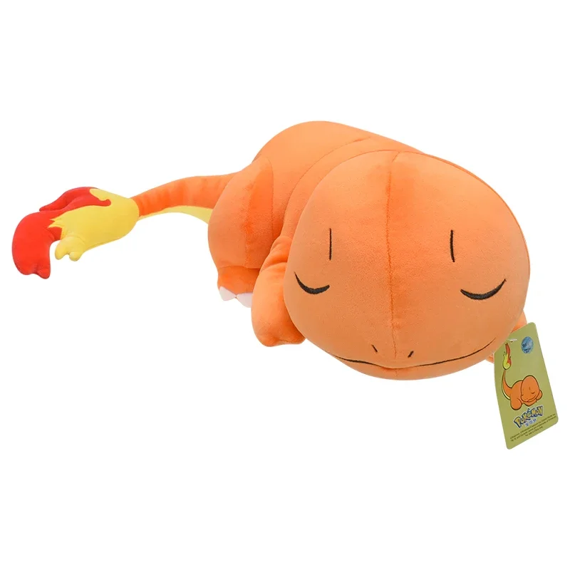 Simpatico peluche del Pokemon Charmander XXL in posizione di sonno (circa 45 cm)
