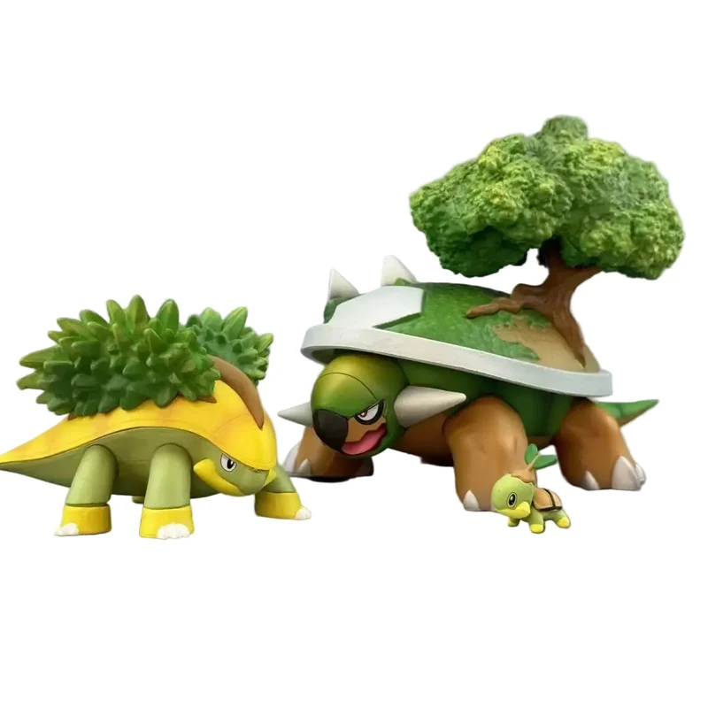 Set di personaggi Pokémon della serie Evoluzione di Torterra (circa 2-11 cm)