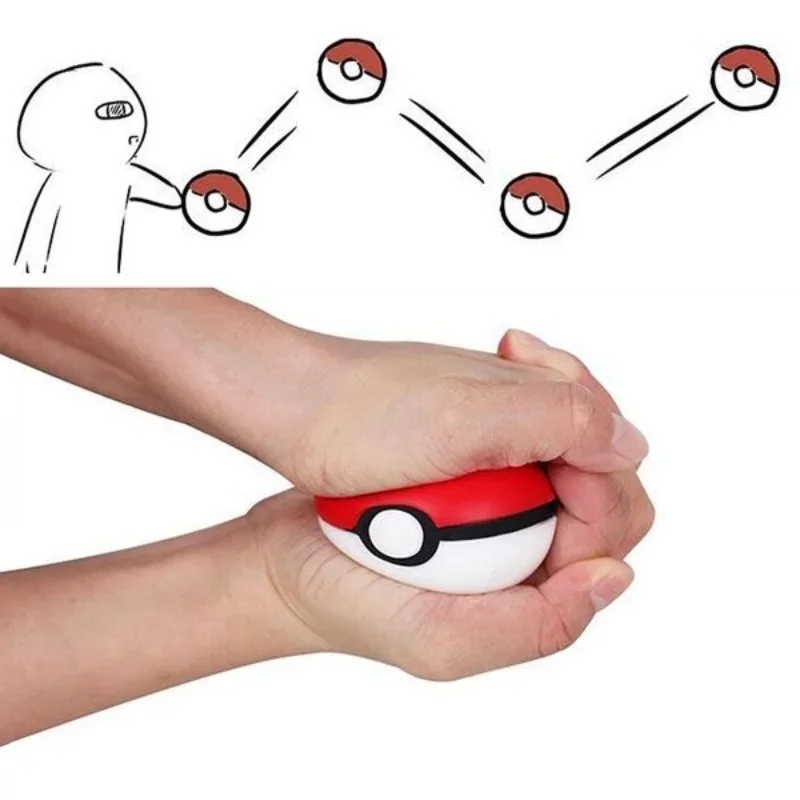 Pokéball, palla antistress da lanciare, schiacciare, ecc.