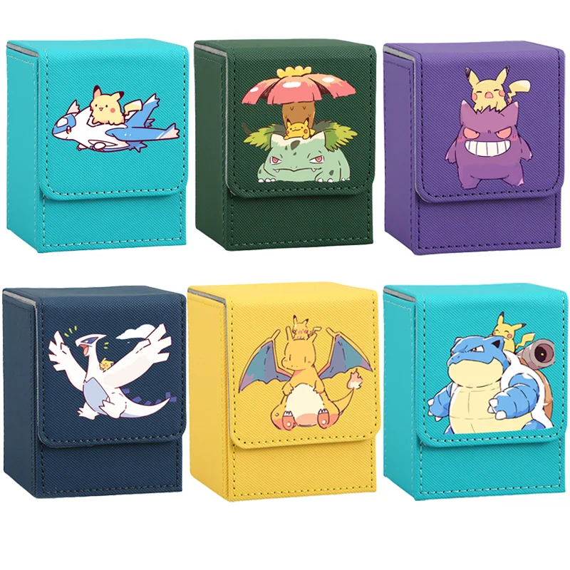 Robusta scatola per carte collezionabili Pokemon in vari design