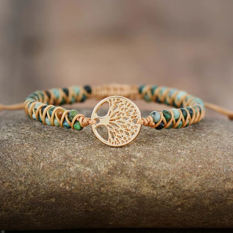 Bracelet Anti-Stress Africain Arbre de Vie
