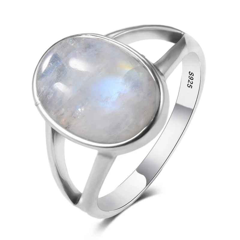 Bague Zen Pierre de Lune Blanche