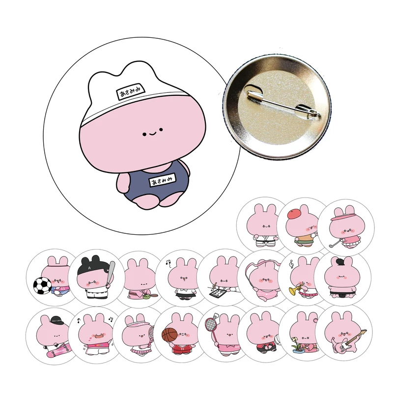 【あさみみちゃん】部活缶バッジ【7月下旬発送】(再販)