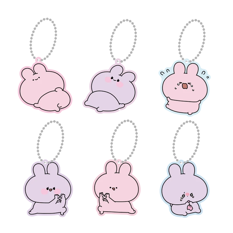 【あさみみちゃん】ランダムクリアカラーアクキーコンプリートセット（全6種）【7月下旬発送】