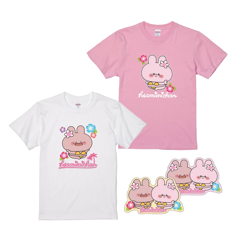 【あさみみちゃん】サマーあさみみTシャツ（特典ステッカー付き）【7月下旬発送】