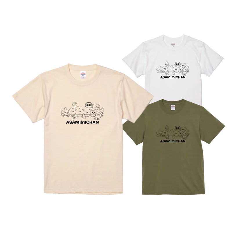 【あさみみちゃん】全員集合Tシャツ【6月下旬発送】