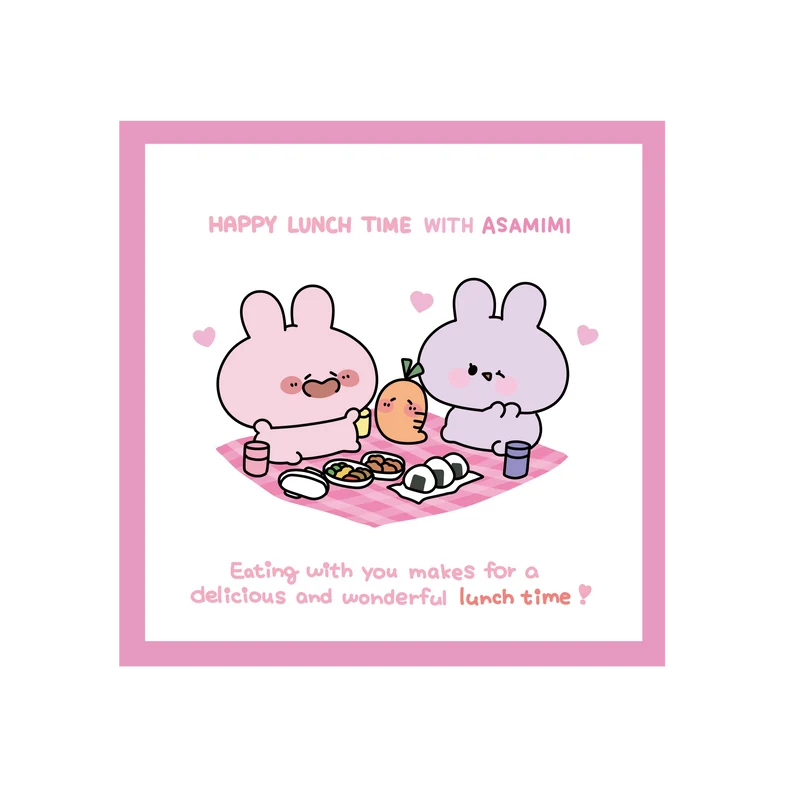 【あさみみちゃん】ハンカチ【5月下旬発送】