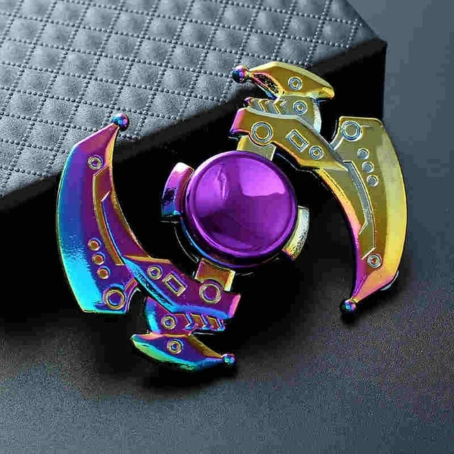 Rainbow Heptagonal Hand Spinner fidget Zinc Alloy Metal fidget spinner metal bearing edc finger Spinner Hand relieves stress