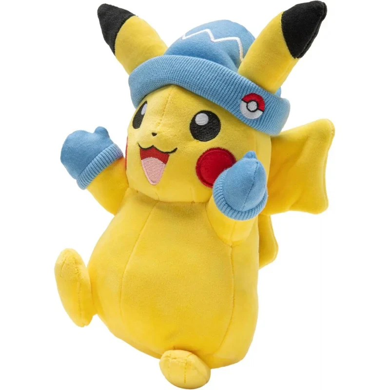 Peluche Pikachu con cappello e guanti (circa 20 cm)