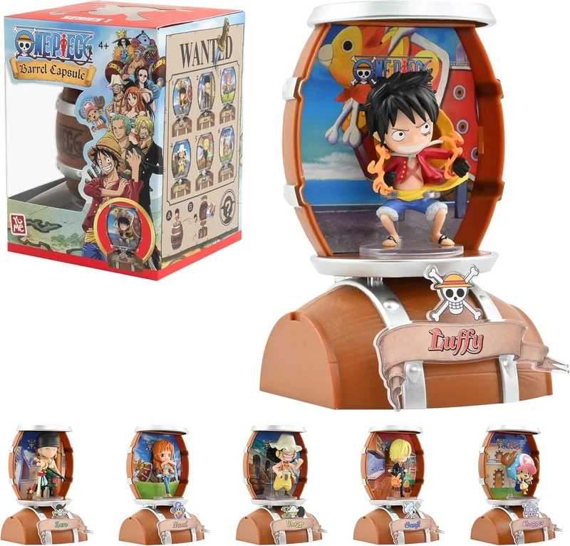 Capsula Barrel di One Piece, 1 di 6 mini figure con barile-YUME