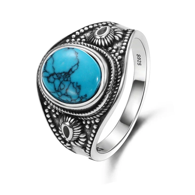 Bague Zen Argent Turquoise