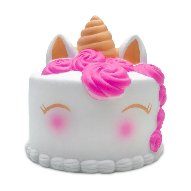 Balle Anti-Stress Squishy Gâteau Licorne
