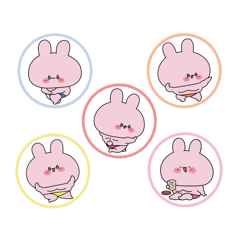 【あさみみちゃん】まちょみみランダム缶バッジコンプリートセット（全5種）（再販）【8月下旬発送】