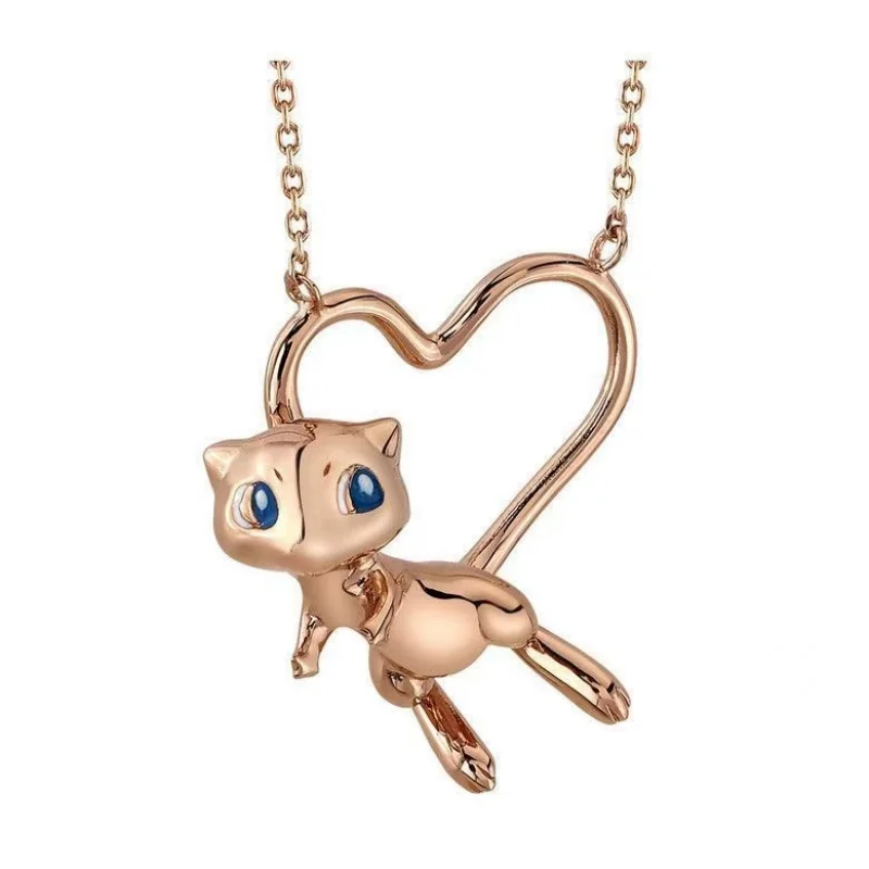Simpatica collana Mew in oro o oro rosa