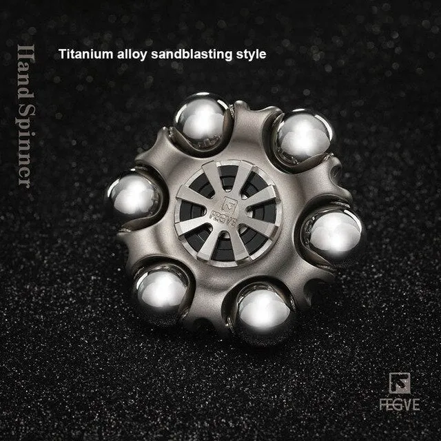 Hand Spinner Alliage Titane Bleu