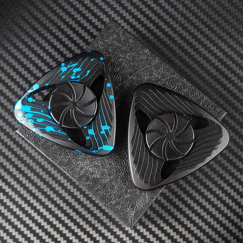 Hand Spinner Noir Aluminium