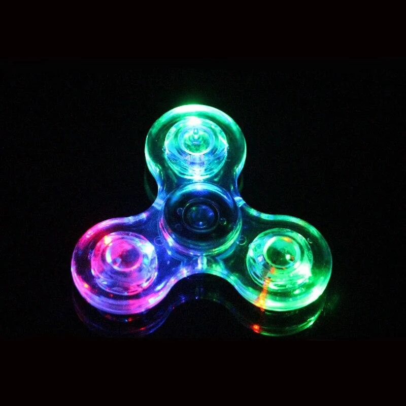 Hand Spinner Lumineux À Pile