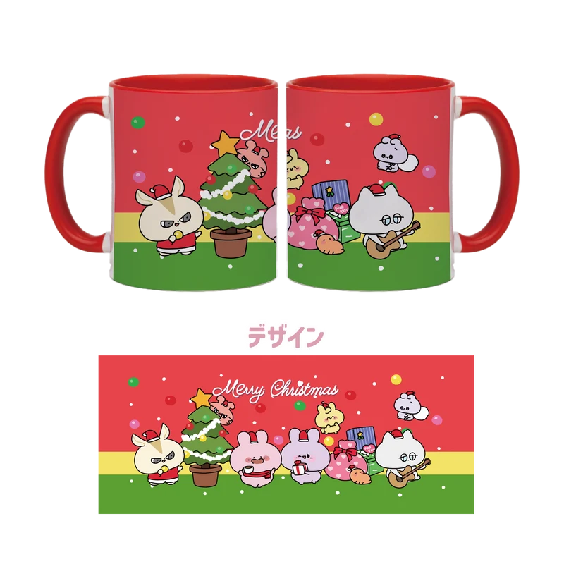【あさみみちゃん】バイカラーマグカップ（クリスマス）