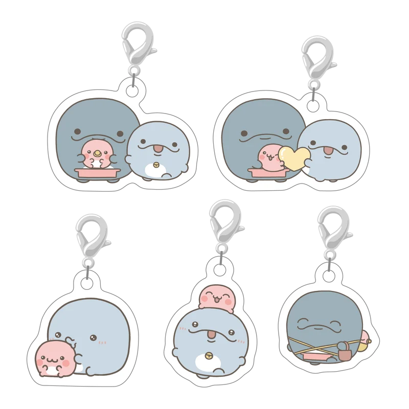 【親子イルカ】ランダムミニアクリルチャームコンプリートセット（全5種）【3月中旬発送】