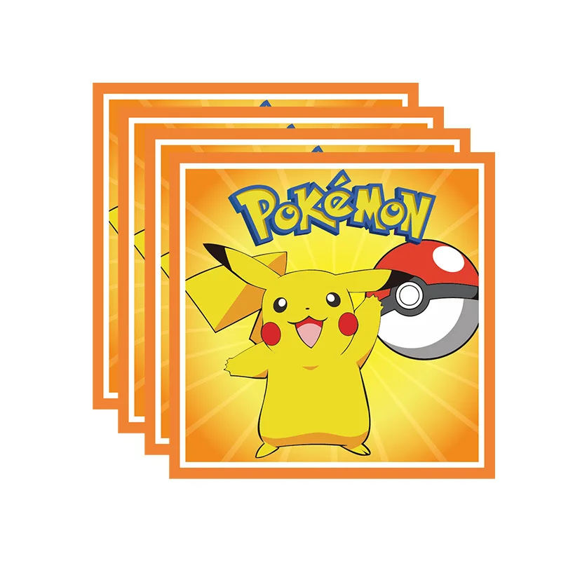 Decorazioni per compleanni dei bambini a tema Pokémon: piatti, bicchieri, striscioni, tovaglie, ecc.