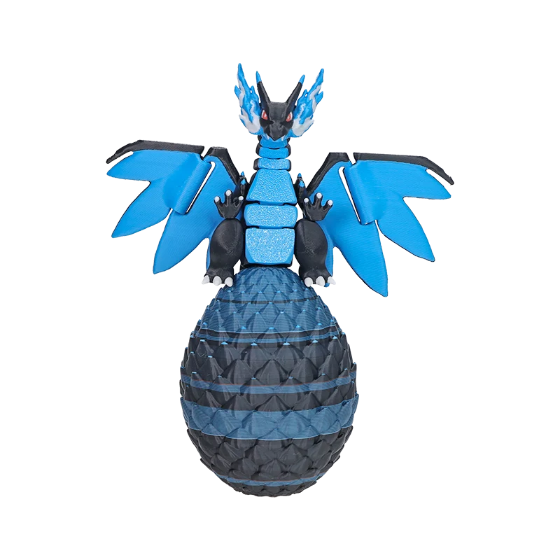 Figura mobile Mega Charizard X Pokemon con uovo Mega Charizard