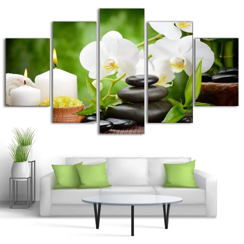 Tableau Zen Bougies Galets