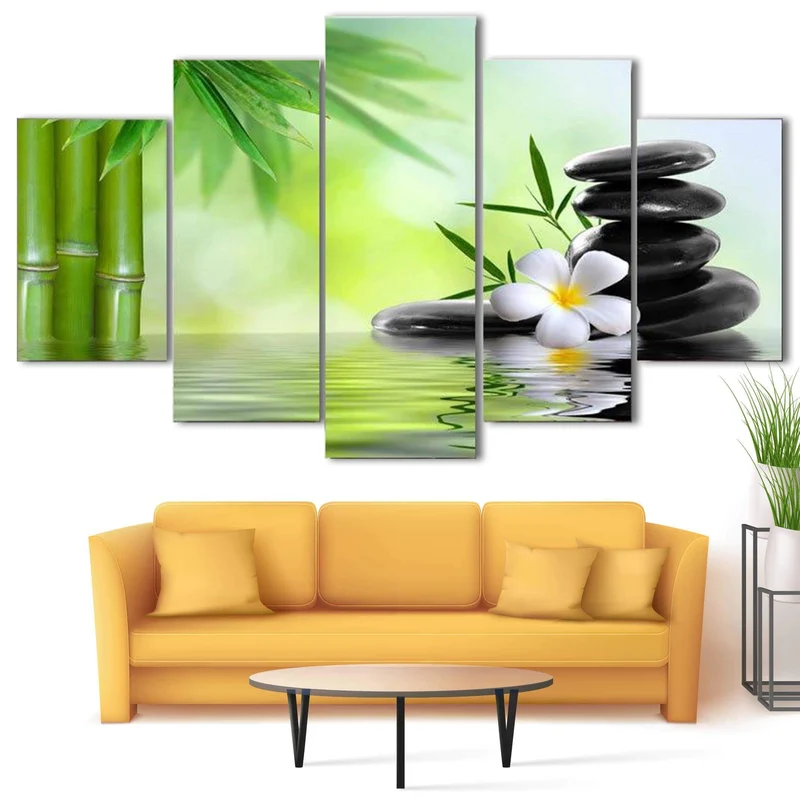 Tableau Zen Bamboo et Galets