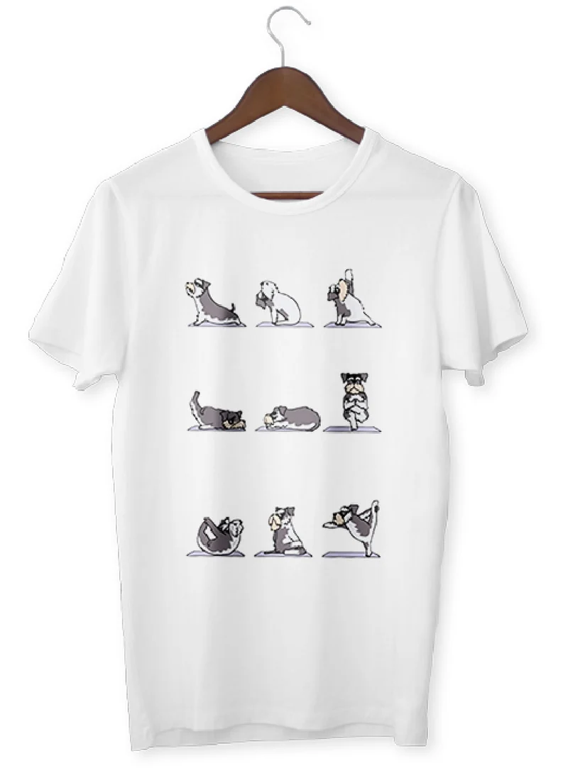 T-Shirt Zen Chien Schnauzer Yoga