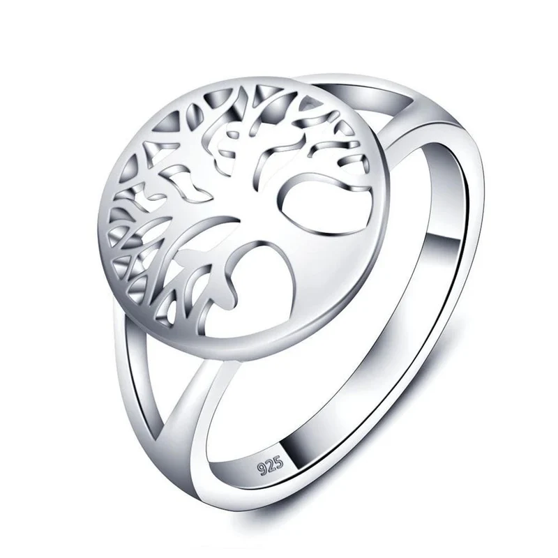 Bague Anti-Stress Arbre de Vie (Argent)