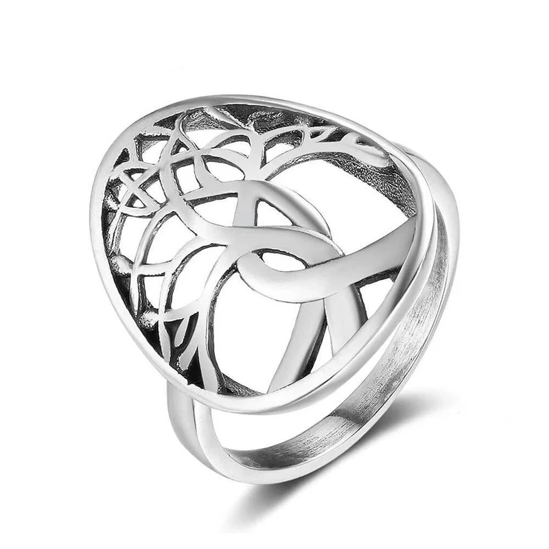 Bague Anti-Stress Arbre de Vie (Argent Massif)